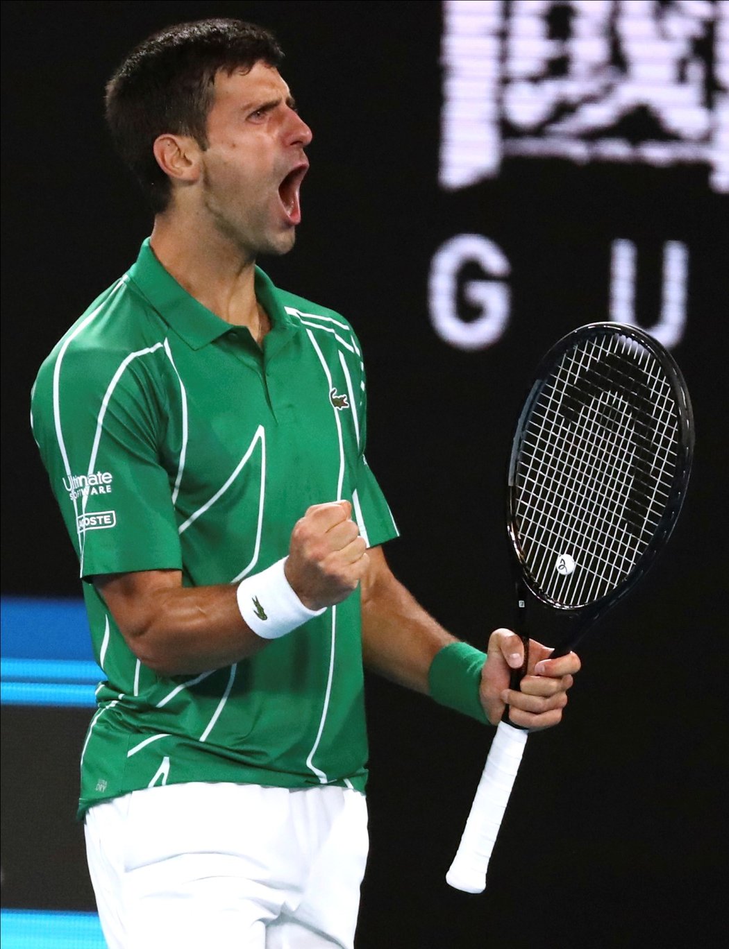 Novak Djokovič během Australian Open 2020