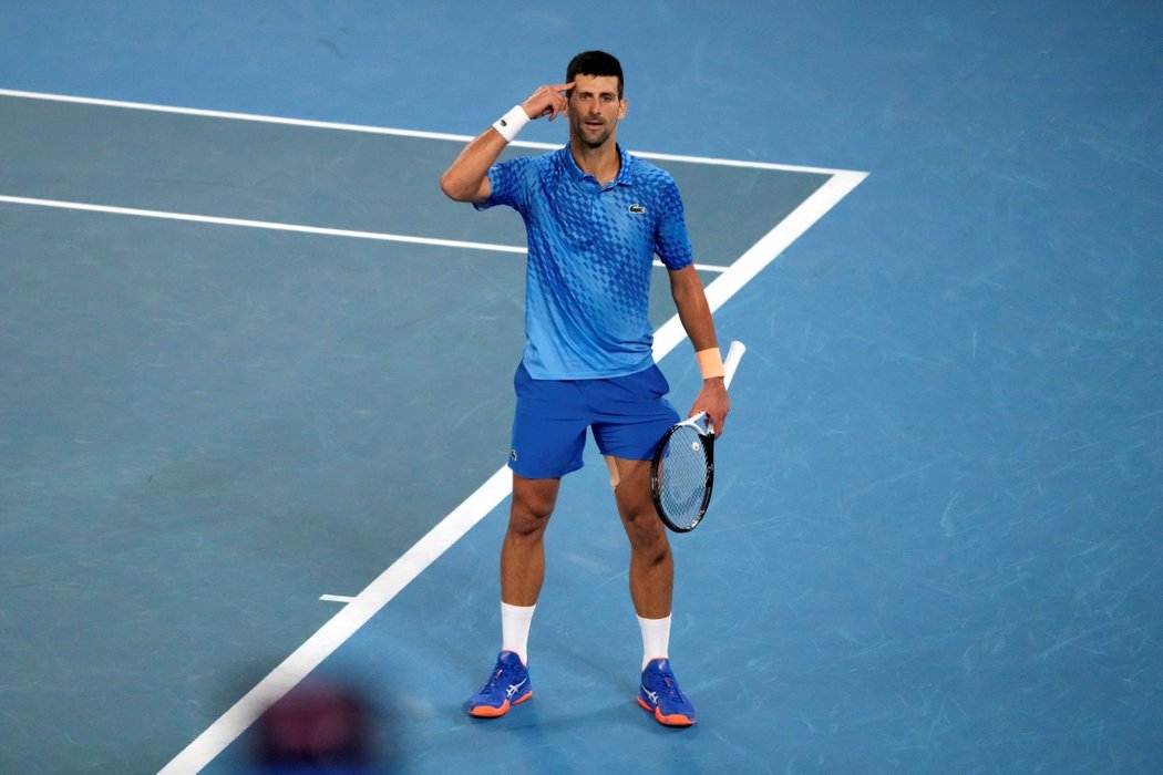 Novak Djokvoič se raduje z triumfu na Australian Open