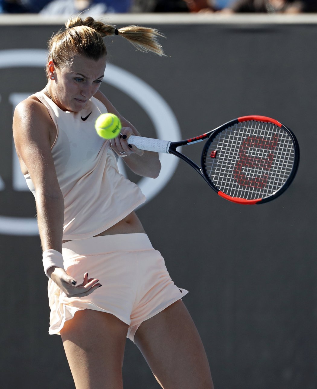 Petra Kvitová v zápase prvního kola Australian Open proti Andree Petkovičové