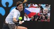 Petra Kvitová postoupila do třetího kola Australian Open a předvedla parádní úder pravou rukou