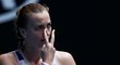 Petra Kvitová reaguje v osmifinále Australian Open