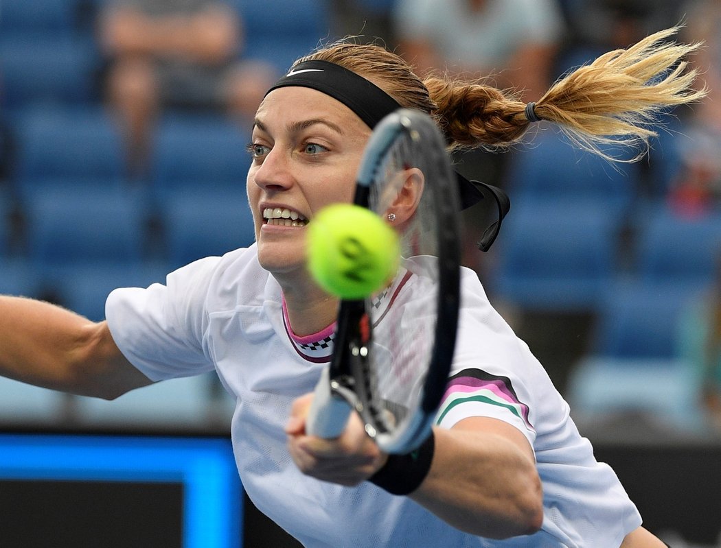 Petra Kvitová a její vlající cop ve druhém kole Australian Open