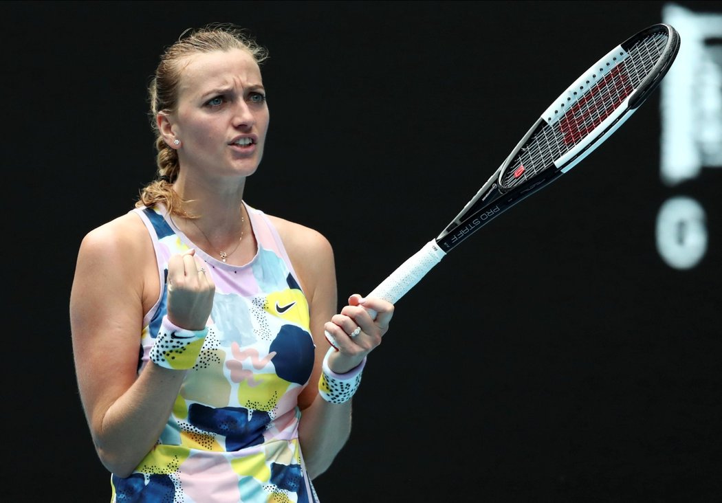 Česká tenistka Petra Kvitová postoupila na Australian Open z druhého kola