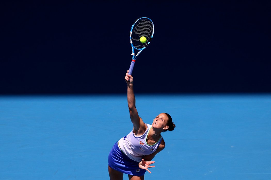 Úvodní bitvu Australian Open zvládla Karolína Plíšková vyhrát ve dvou setech