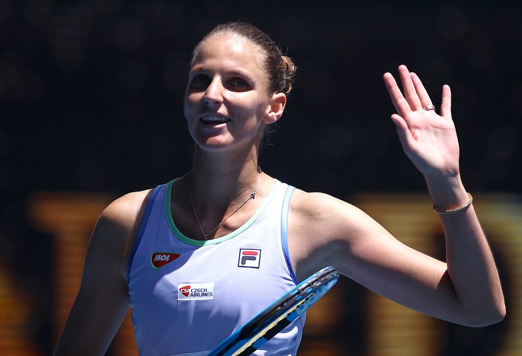 Úvodní bitvu Australian Open zvládla Karolína Plíšková vyhrát ve dvou setech