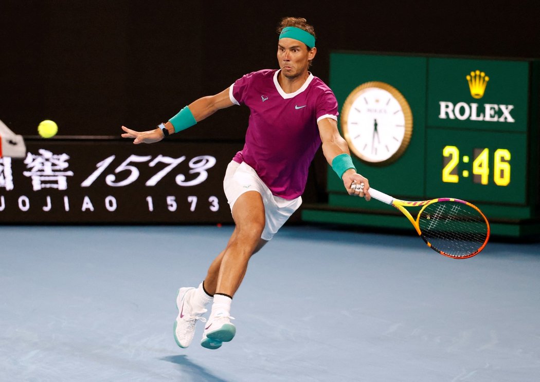 Španělský tenista Rafael Nadal na Australian Open 2022