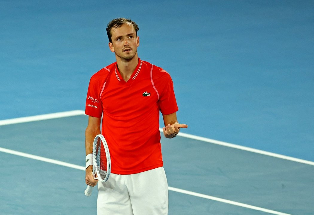 Ruský tenista Daniil Medveděv na Australian Open