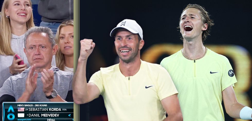 Sebastian Korda slaví postup do osmifinále Australian Open, emoce ukázal i Radek Štěpánek a přítelkyně Ivana Nedvědová