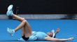 Jennifer Bradyová v euforii po vydřeném postupu do finále Australian Open