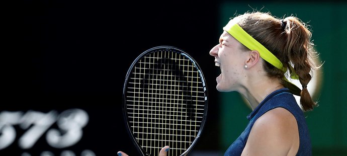 Karolína Muchová řve vzteky v dramatickém závěru semifinále Australian Open