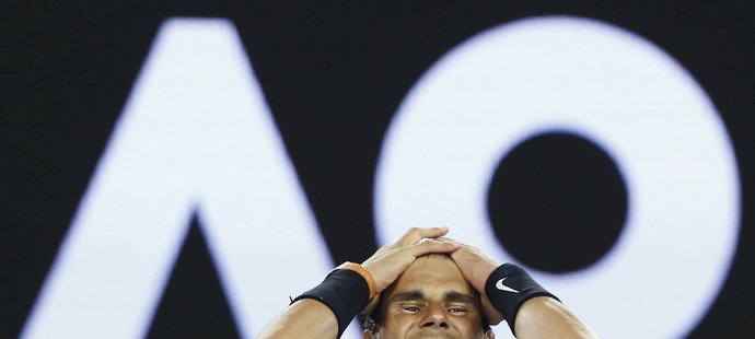 Rafael Nadal v euforii po postupu do finále Australian Open