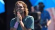 Stefanos Tsitsipas se raduje ze svého postupu do semifinále Australian Open