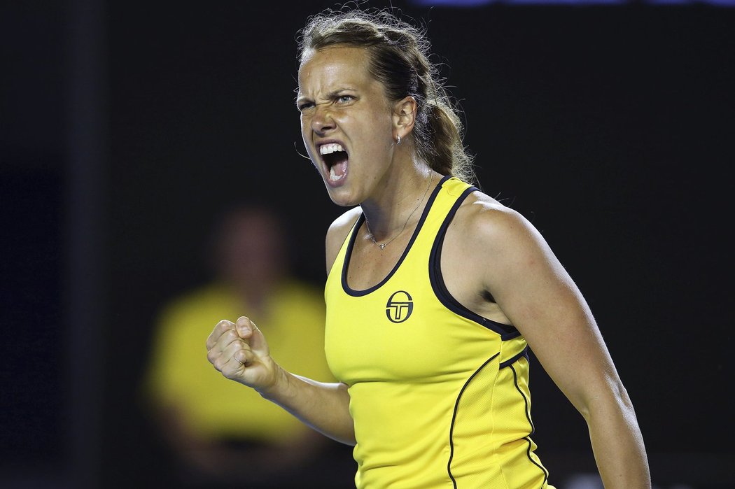 Je to tam! Barbora Strýcová se raduje ze senzačního postupu do osmifinále Australian Open