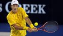Tomáš Berdych ve čtvrtfinále Australian Open proti Novaku Djokovičovi