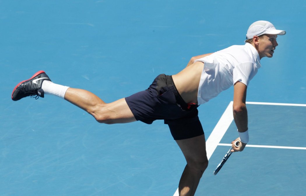 Tomáš Berdych přemohl dvaadvacetiletého Francouze Guillauma Rufina 6:2, 6:2, 6:4