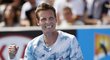 Tomáš Berdych se raduje z výhry v prvním kole Australian Open