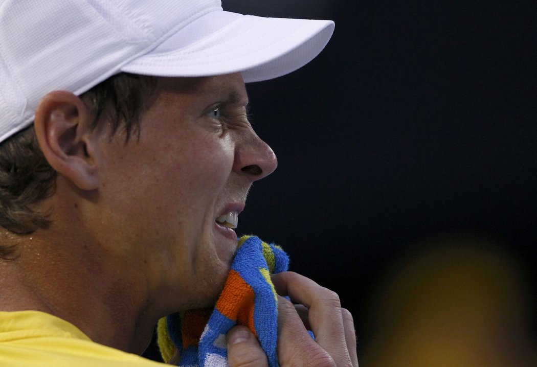 Tomáš Berdych měl po prvním setu o čem přemýšlet