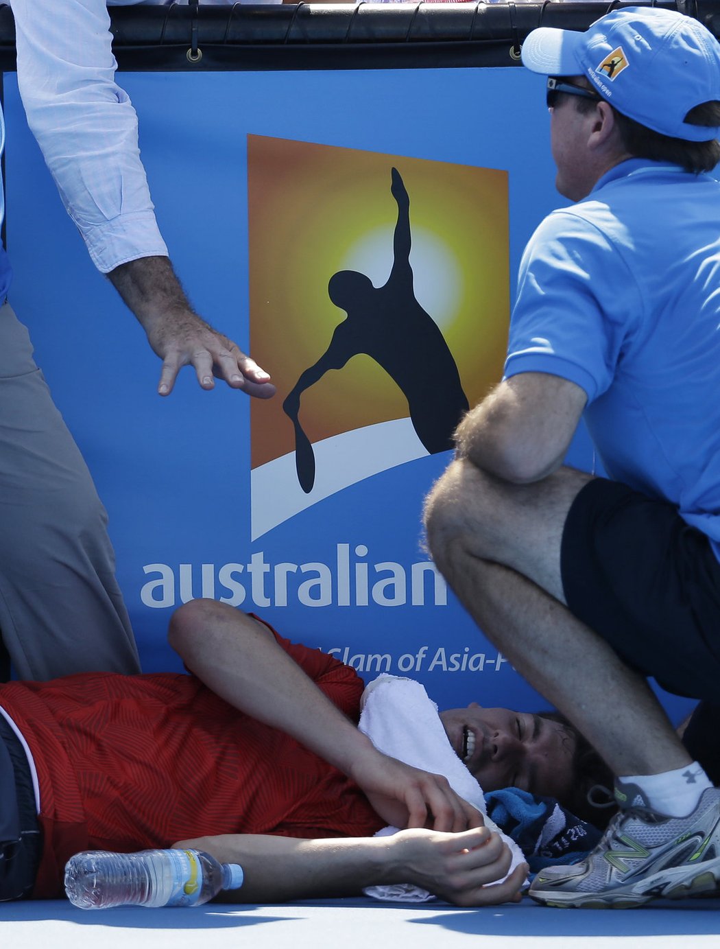 Frank Dancevic měl během zápasu velké problémy