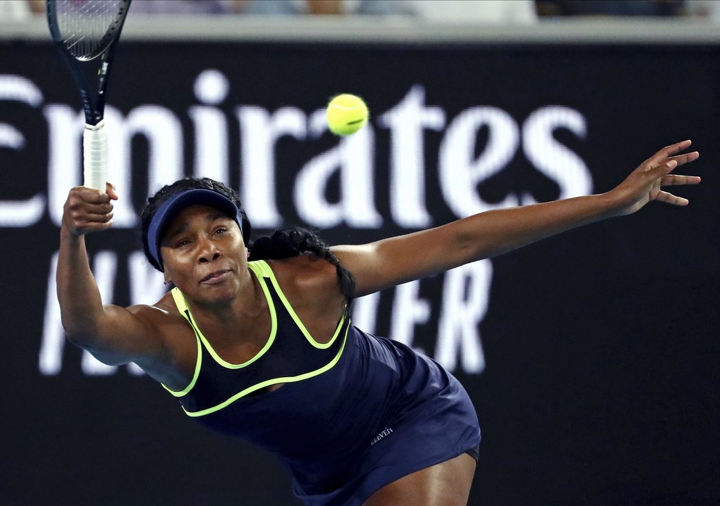 První den Australian Open byla v akci i Venus Williamsová