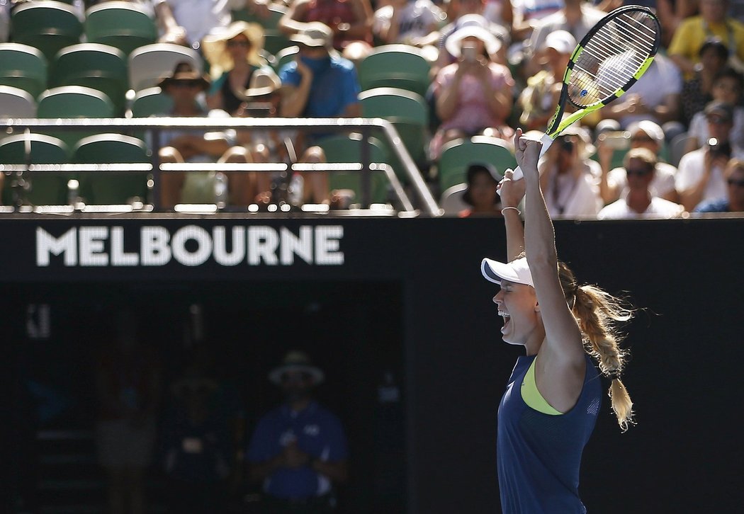 Caroline Wozniacká je poprvé ve finále Australian Open
