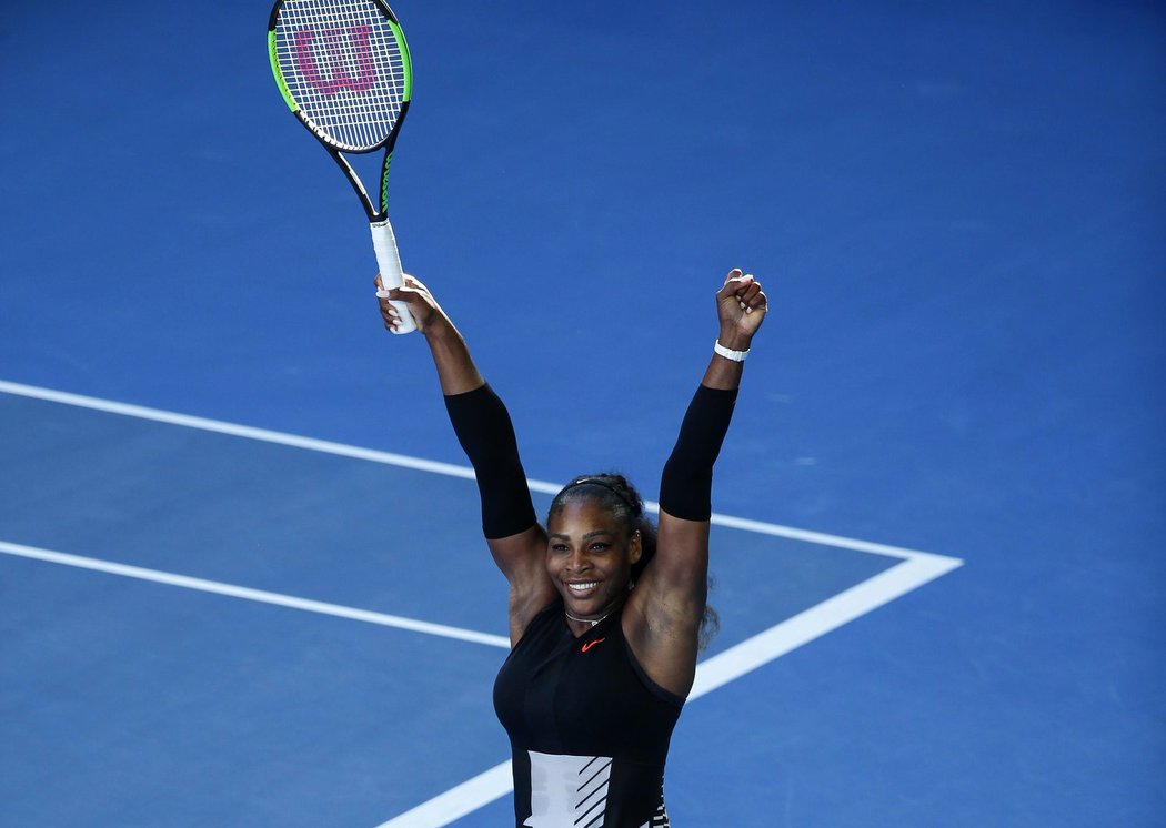 Serena Williamsová zdolala Lučičovou-Baroniovou 6:2 a 6:1 a ve finále Australian Open proti sestře Venus zaútočí na rekordní 23. grandslamový titul.