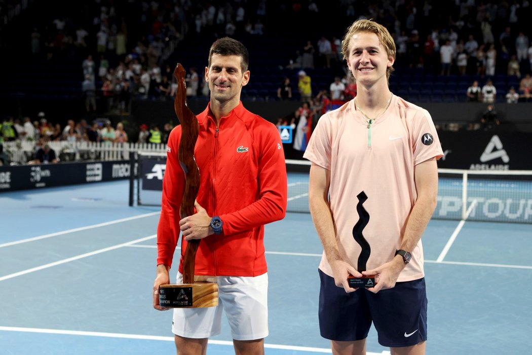 Novak Djokovič získal v Adelaide titul po vítězství nad Sebastianem Kordou