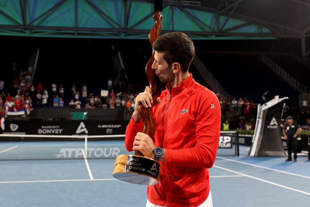 Novak Djokovič získal v Adelaide titul po vítězství nad Sebastianem Kordou