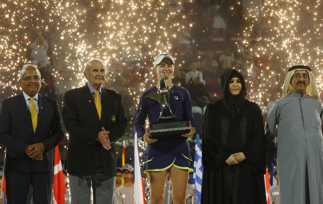 Barbora Krejčíková ovládla tenisový turnaj v Dubaji
