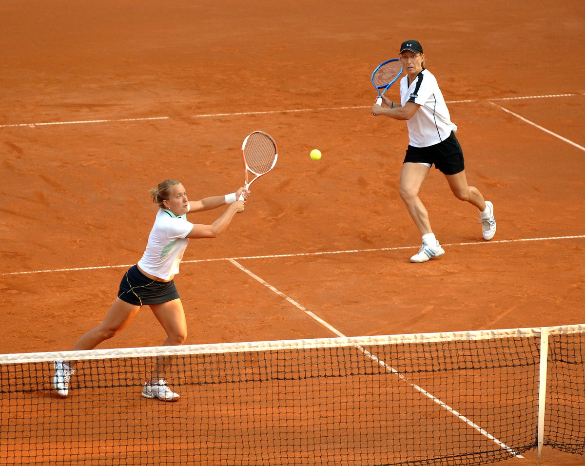 2006. Na ECM Prague Open si Barbora zahrála po boku legendy Martiny Navrátilové.