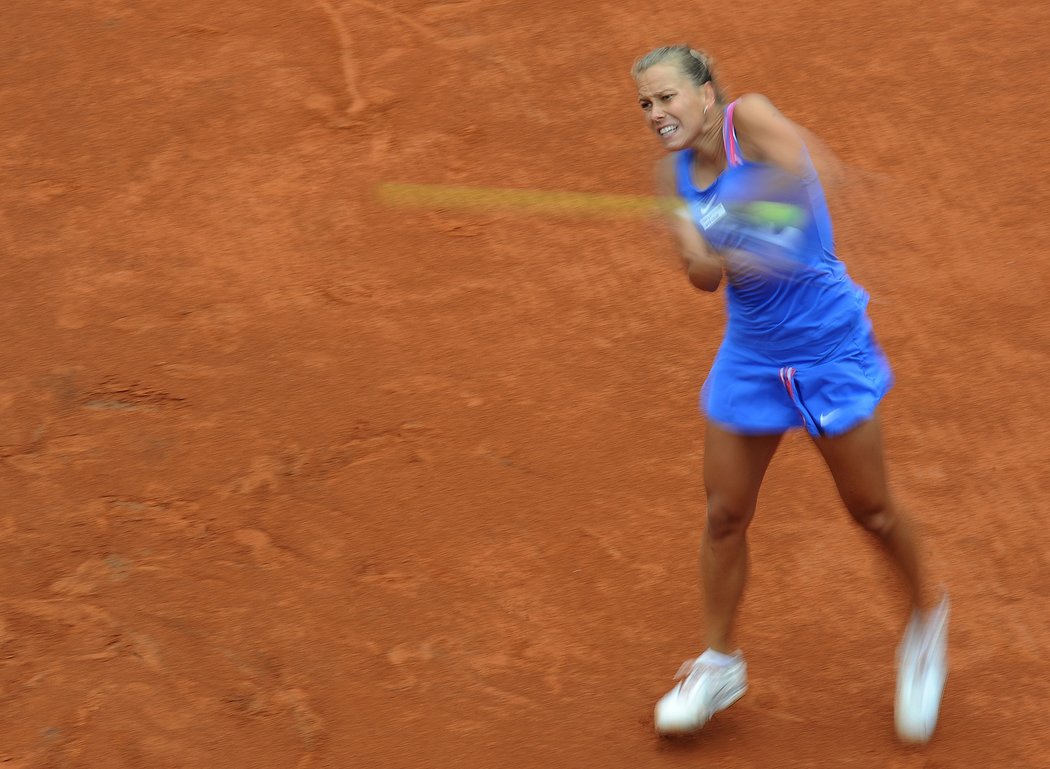 2010. Bára Strýcová ve finále ECM Prague Open.