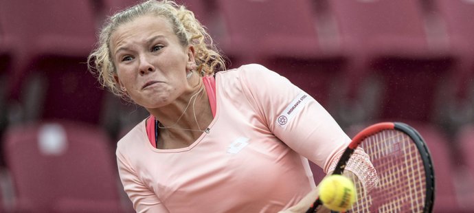 Kateřina Siniaková v semifinále turnaje v Bastadu
