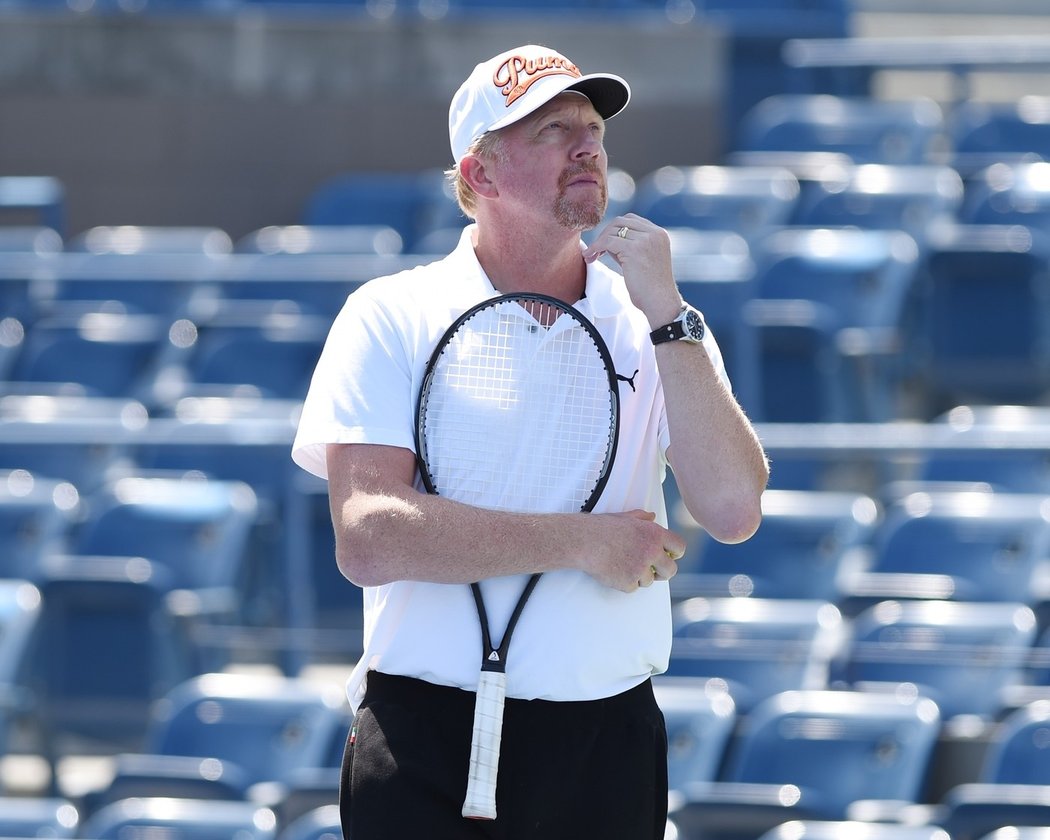 Legendární tenista a současný trenér Novaka Djokoviče Boris Becker