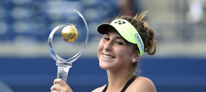 Osmnáctiletá švýcarská tenistka Belinda Bencicová senzačně vyhrála turnaj v Torontu