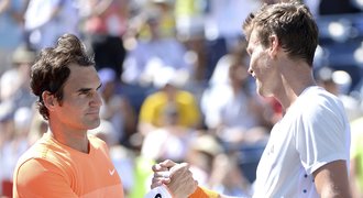 DEBAKL! Berdych schytal od Federera kanára a na turnaji končí