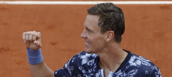 Český tenista Tomáš Berdych na French Open