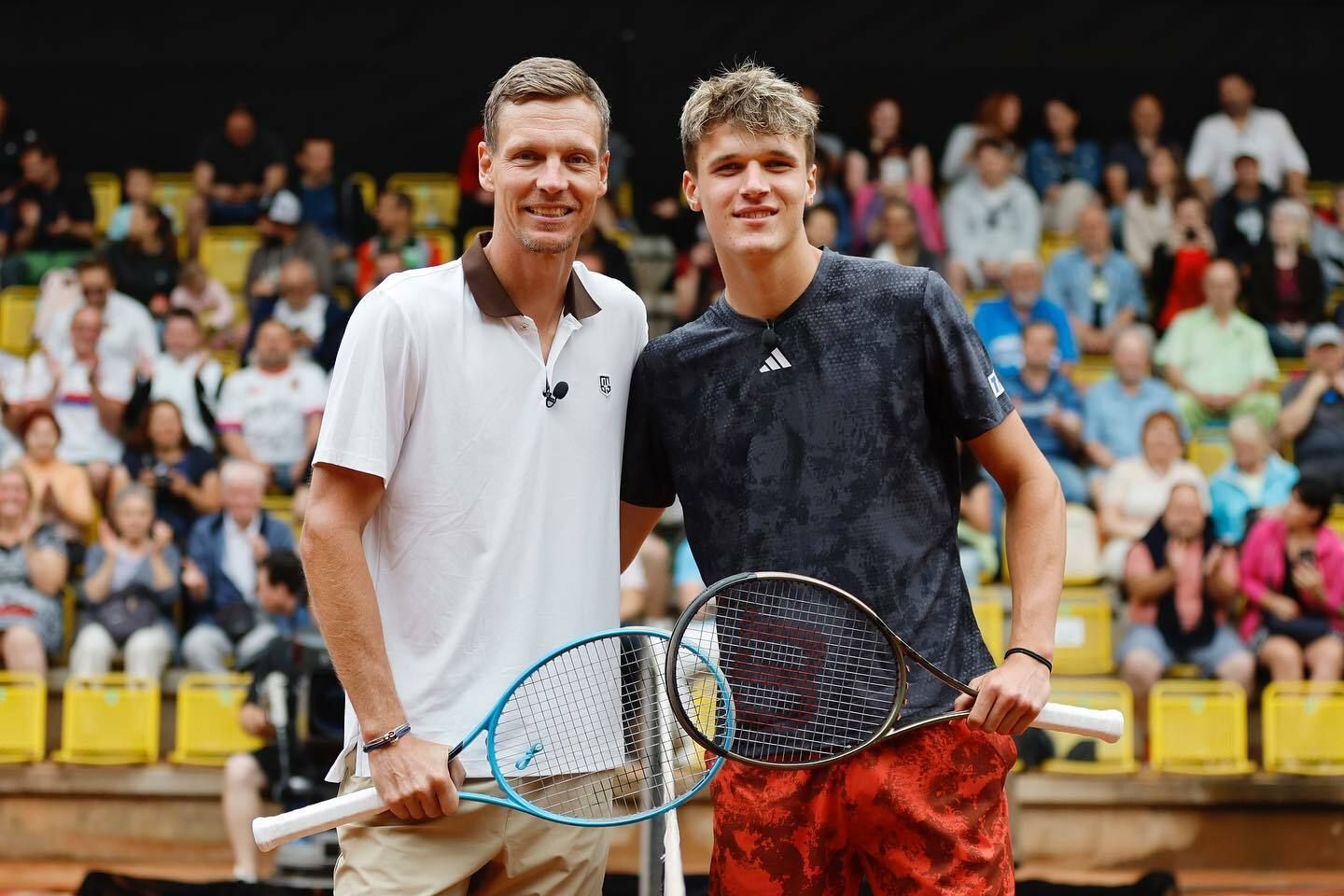 Nový kapitán daviscupové reprezentace Tomáš Berdych s tenistou Jakubem Menšíkem Nový kapitán daviscupové reprezentace Tomáš Berdych s tenistou Jakubem Menšíkem