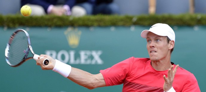 Český tenista během čtvrtfinálového utkání turnaje v Monte Carlu, kde porazil ve třech setech Brita Andy Murrayho