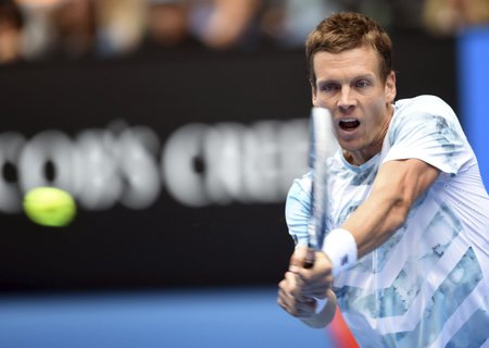 Berdych se snaží variovat své forhendové údery