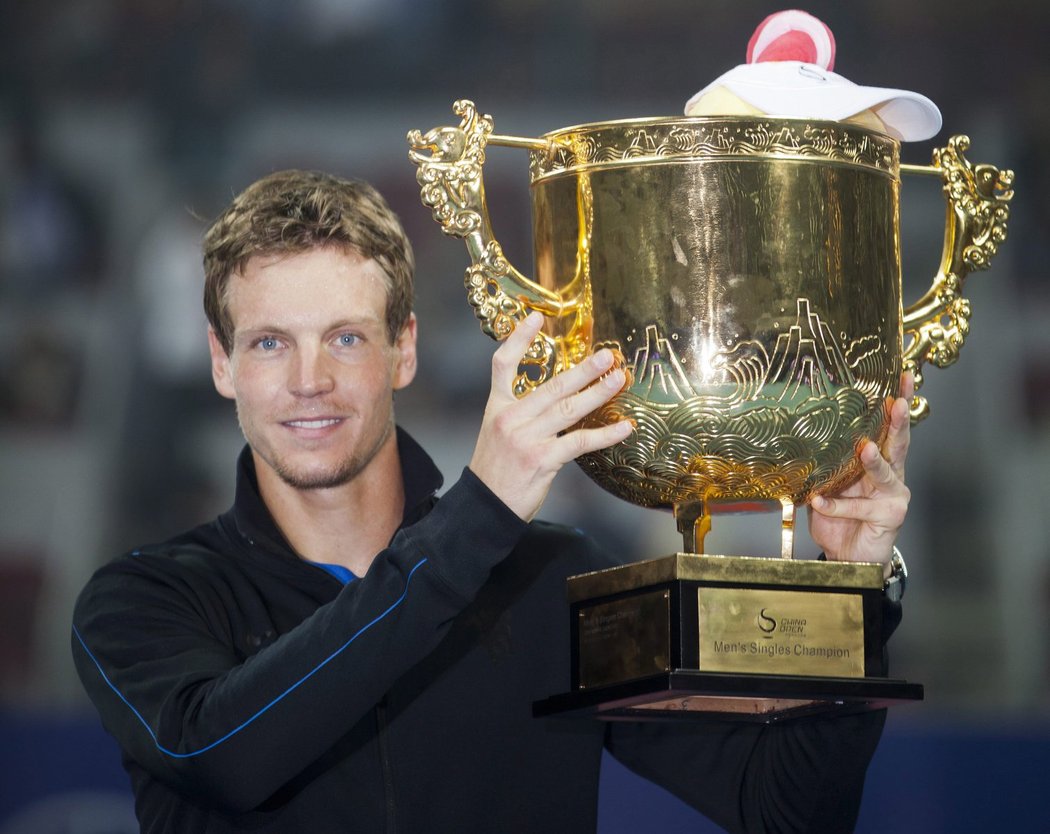 Tomáš Berdych se triumfem v Pekingu přiblížil účasti na Turnaji mistrů