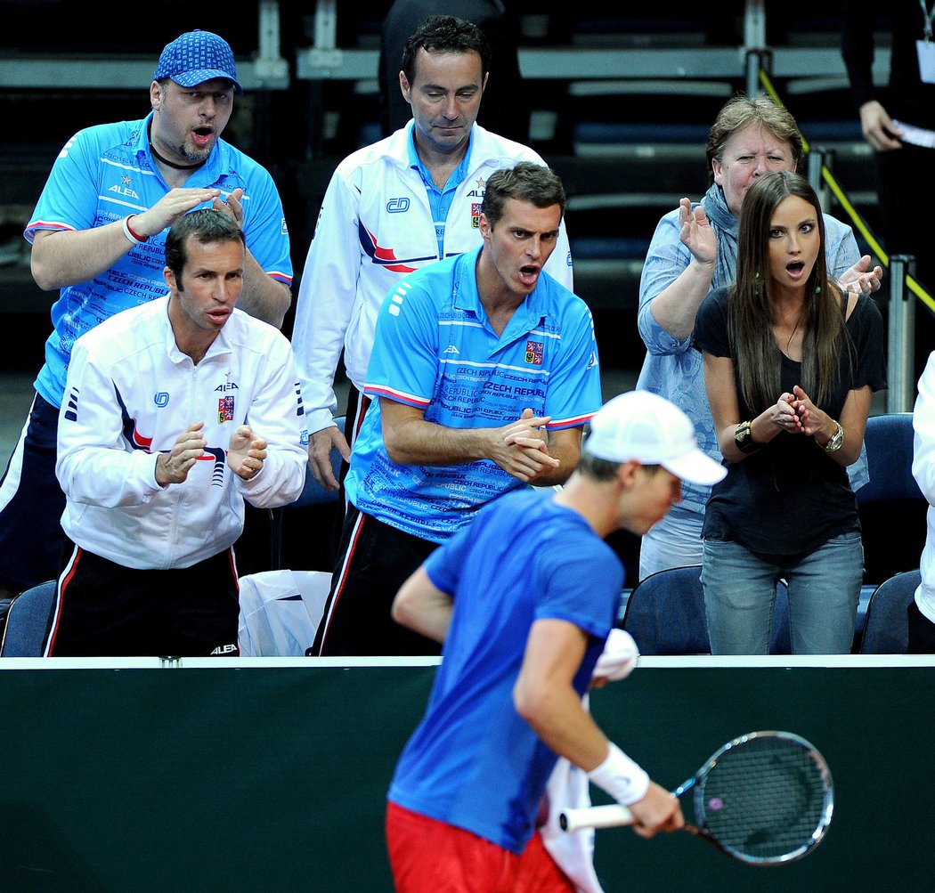 Tomáš Berdych byl hlavní postavou českého týmu