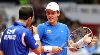 Berdych a Štěpánek ve čtyřhře končí. Nestačili na Brazilce