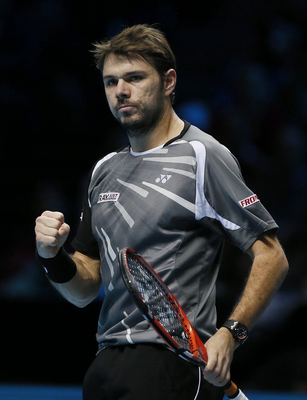 Stanislas Wawrinka v utkání s Tomášem Berdychem