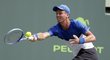 Tomáš Berdych se natahuje po forhendovém úderu