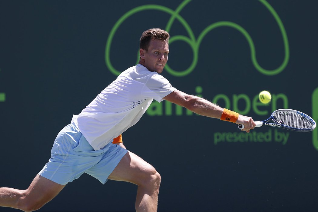 Tomáš Berdych v souboji o finále s Andy Murraym