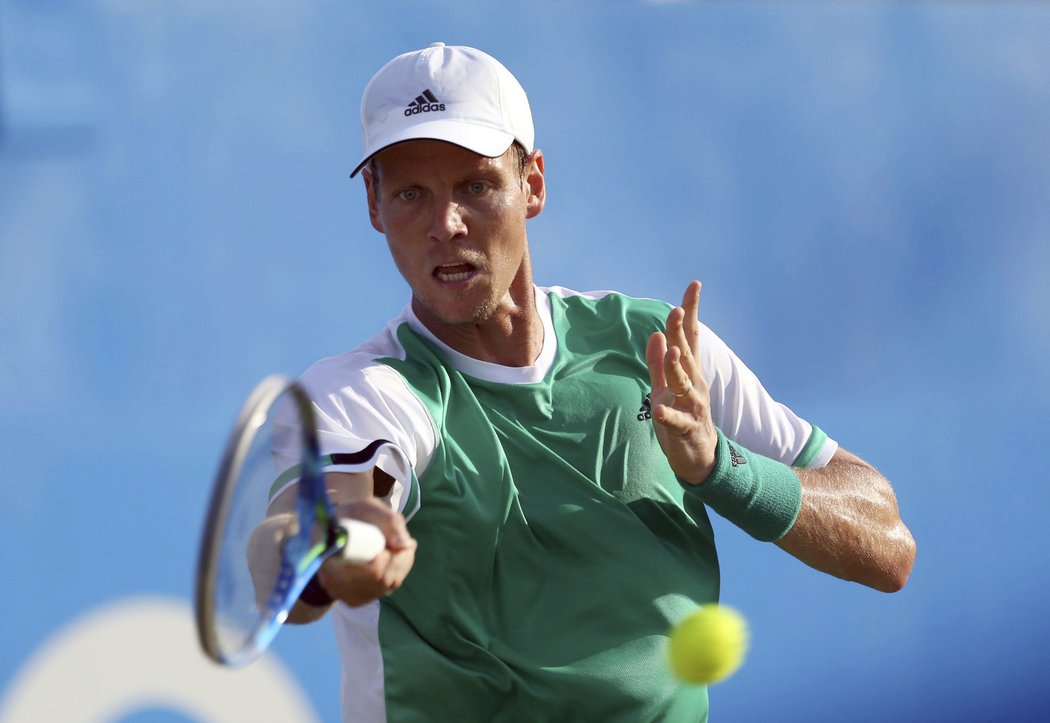 Tomáš Berdych na returnu