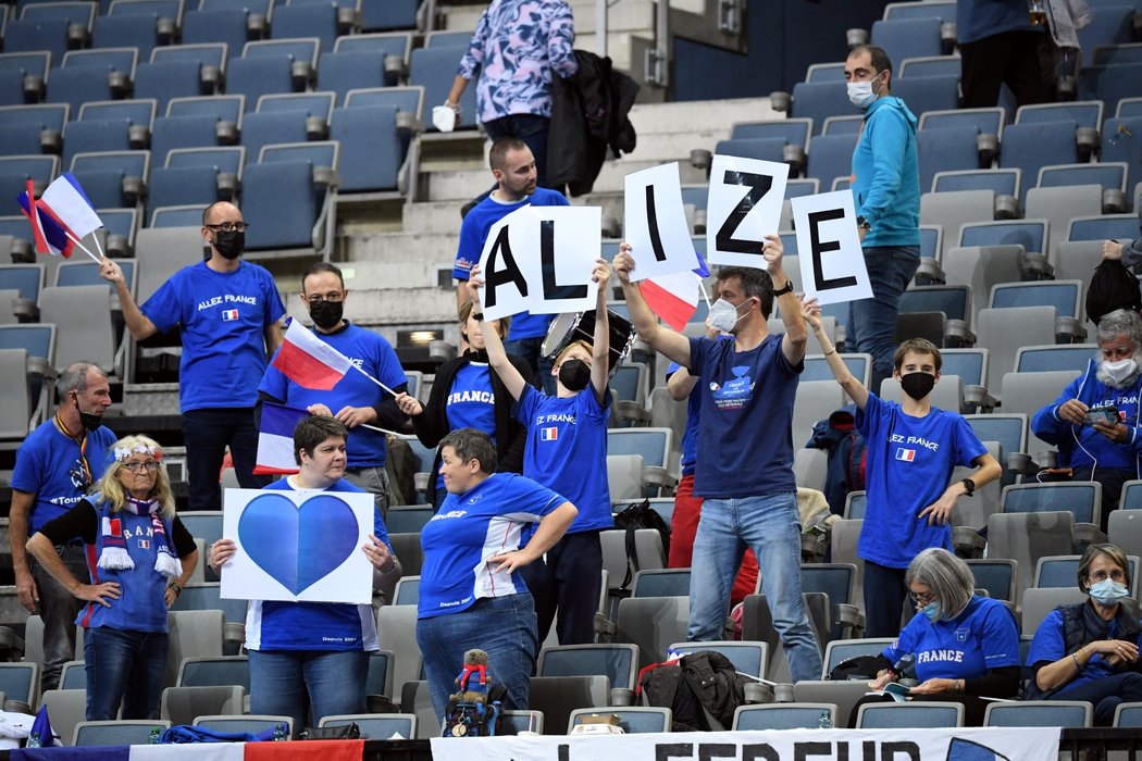 Fanoušci Francie během turnaje v Praze