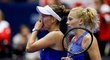 Barbora Krejčíková a Kateřina Siniaková v rozhodující čtyřhře v semifinále BJK Cupu proti Kanadě