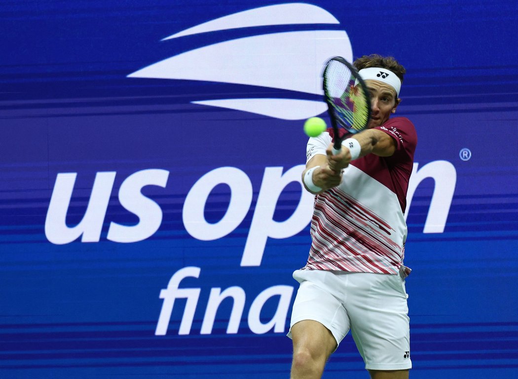 Casper Ruud ve finále US Open vyhrál druhý set