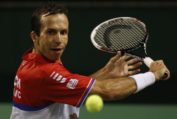 Radek Štěpánek se na výhru hodně nadřel Radek Štěpánek se na výhru hodně nadřel