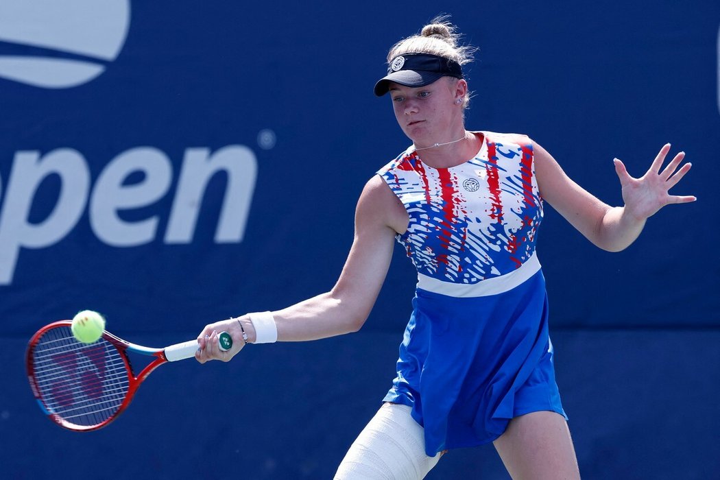 Juniorka Lucie Havlíčková během finále na US Open